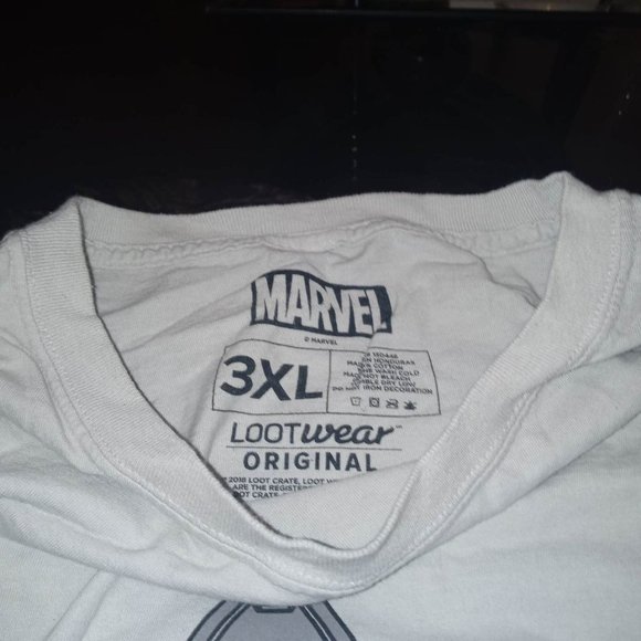 Marvel Lootcrate Thanos Light Grey T-Shirt 3XL NWOT - Picture 2 of 2
